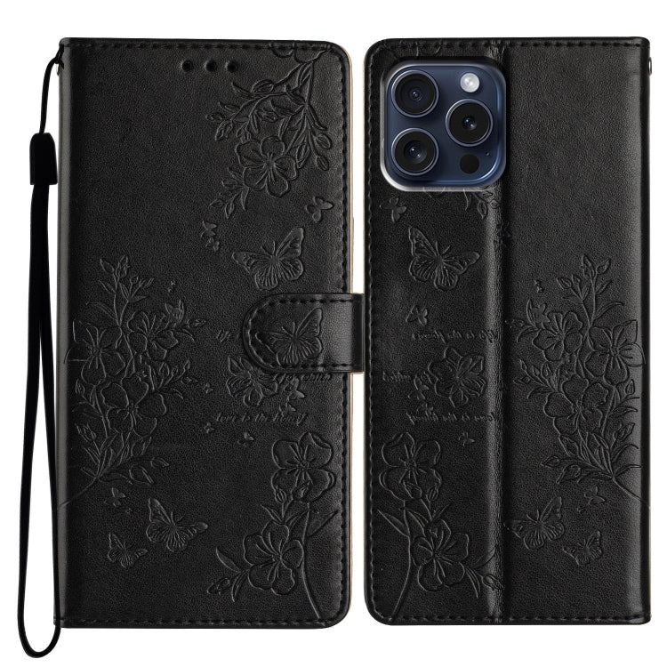 Butterflies and Flowers Leather Phone Case, Series 1