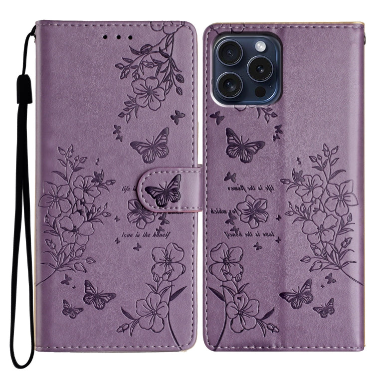 Butterflies and Flowers Leather Phone Case, Series 1