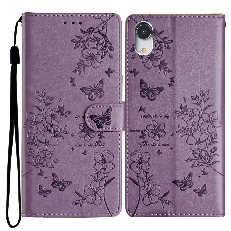 Butterflies and Flowers Leather Phone Case, Series 1