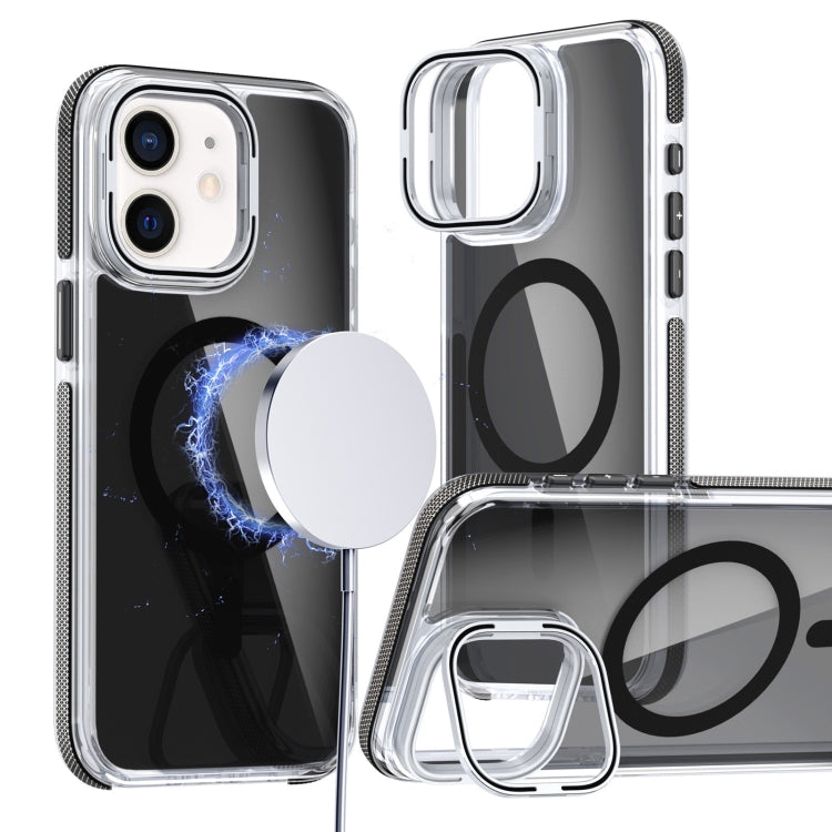 Magsafe Dual-Color Transparent Black Lens Holder Phone Case, Series 1