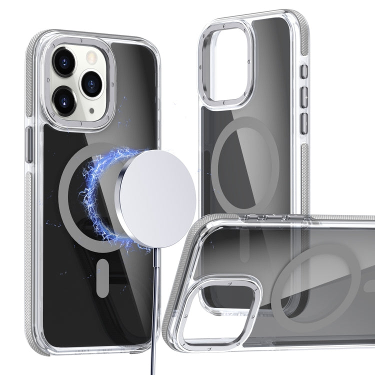 Magsafe Dual-Color Transparent Black Full Coverage Phone Case, For iPhone 11 Pro Max, For iPhone 11