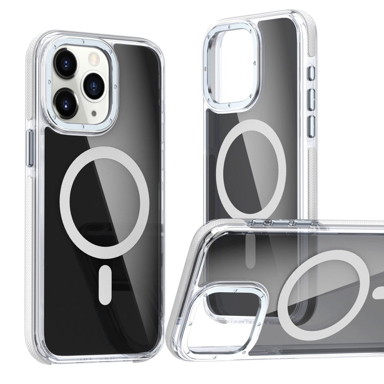 Magsafe Dual-Color Transparent Black Full Coverage Phone Case, For iPhone 11 Pro Max, For iPhone 11