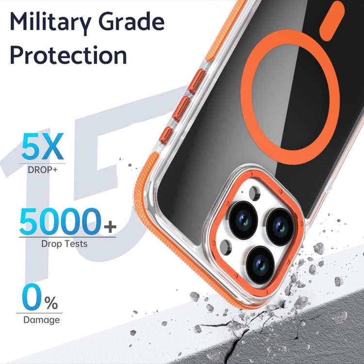 Magsafe Dual-Color Transparent Black Full Coverage Phone Case, For iPhone 11 Pro Max, For iPhone 11