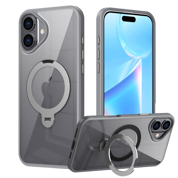 Transparent MagSafe Magnetic Rotating Ring Holder Phone Case, Series 1