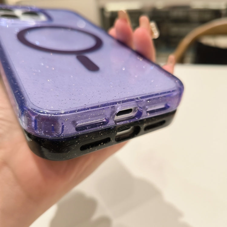 Glitter Powder TPU Hybrid PC MagSafe Phone Case, For iPhone 12 Pro Max, For iPhone 12 Pro