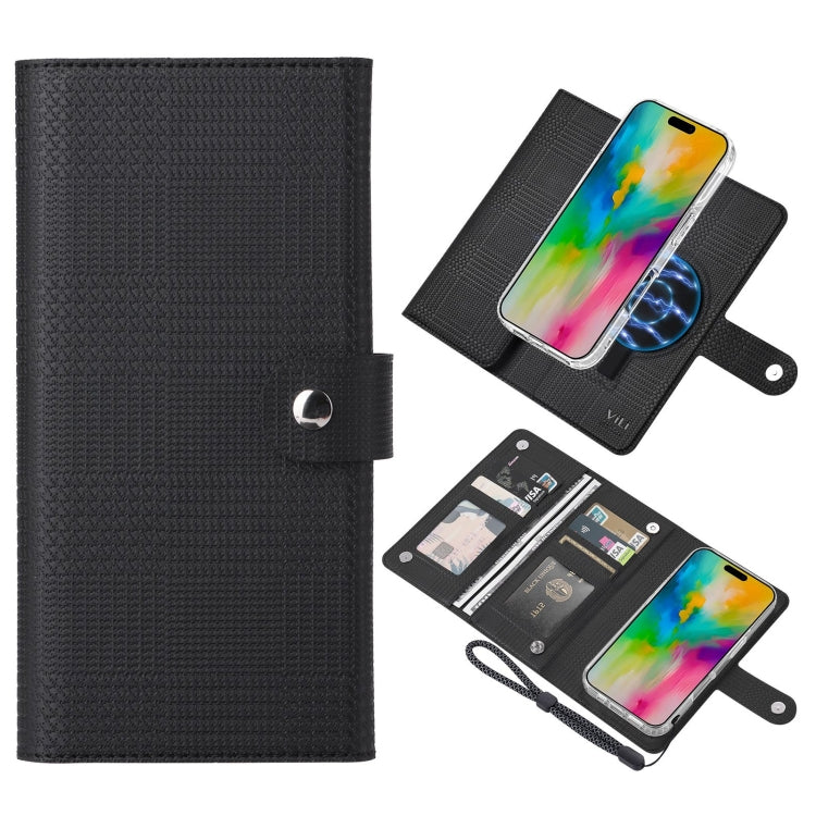 ViLi GHA-C Series RFID MagSafe Magnetic Flip Leather Phone Case, Series 1