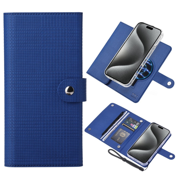 ViLi GHB-C Series RFID MagSafe Magnetic Flip Leather Phone Case, For iPhone 15 Pro Max, For iPhone 15 Pro, For iPhone 15 Plus, For iPhone 15