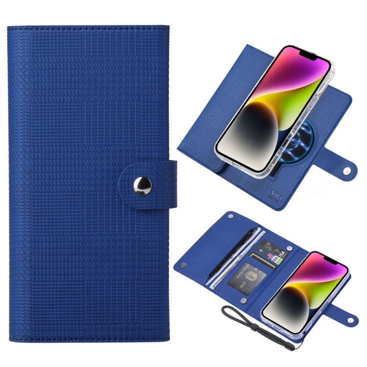 ViLi GHB-C Series RFID MagSafe Magnetic Flip Leather Phone Case, For iPhone 14 Plus, For iPhone 14, For iPhone 14 Pro, For iPhone 14 Pro Max