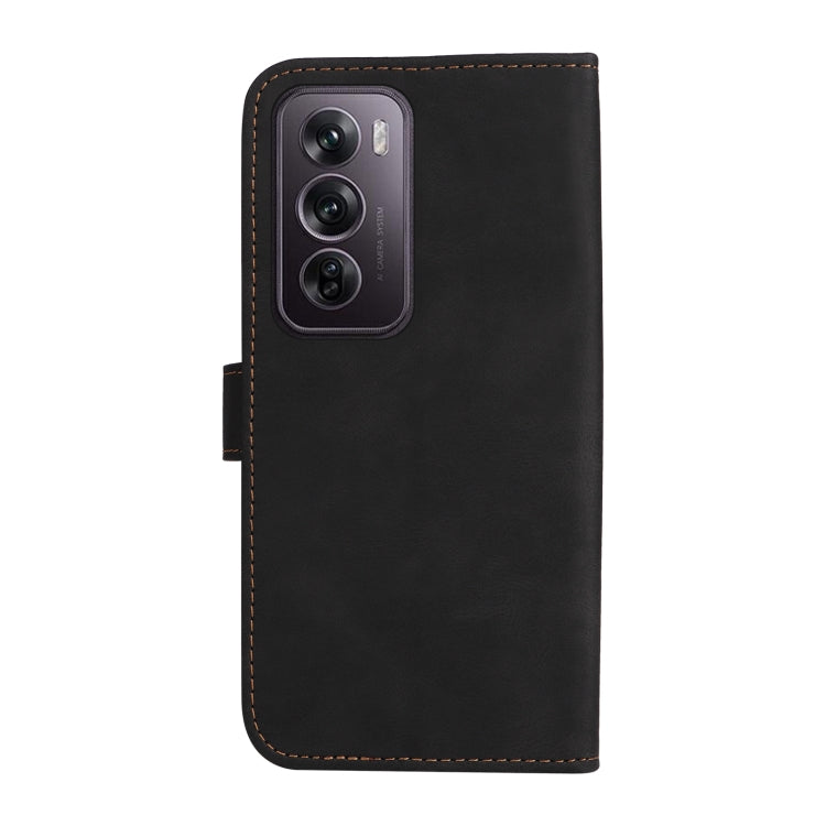 Three Color Splicing Leather Phone Case