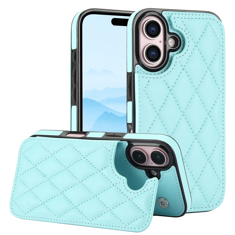 Double Buckle Rhombic PU Leather Phone Case, Series 1