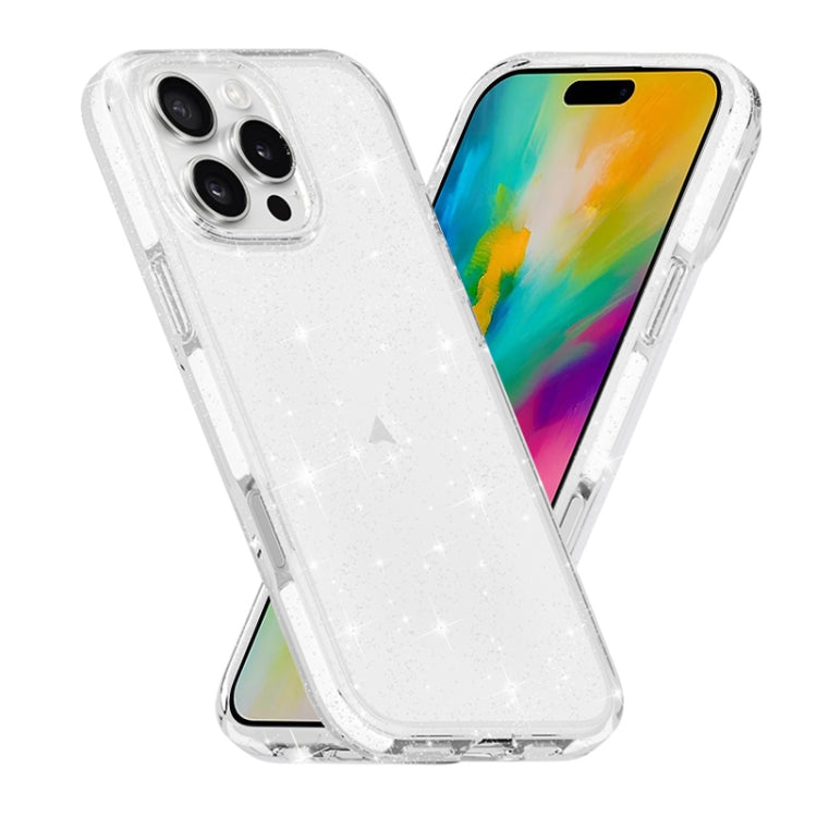 Dual Color Clear Glitter TPU + TPE Full Coverage Phone Case