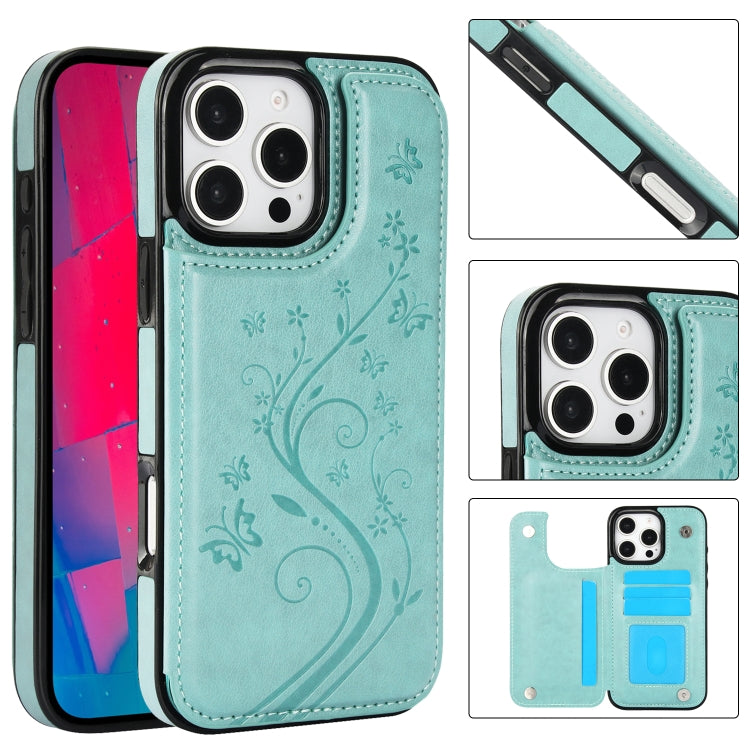 Double Buckle Butterfly Embossing PU Phone Case, Series 1