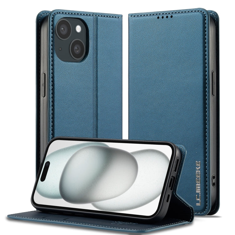 LC.IMEEKE L1 Series Frosted Fine Texture PU Phone Case, For iPhone 16, For iPhone 15, For iPhone 14 / 13, For iPhone 14 Pro