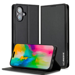LC.IMEEKE L1 Series Frosted Fine Texture PU Phone Case, For iPhone 16, For iPhone 15, For iPhone 14 / 13, For iPhone 14 Pro