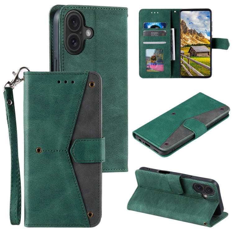 Nail Skin Feel Stitching Calf Texture Leather Phone Case