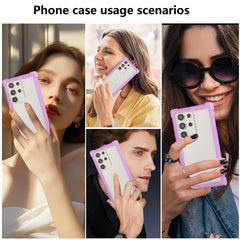 Transparent Matte TPU Hybrid PC 3-in-1 Phone Case