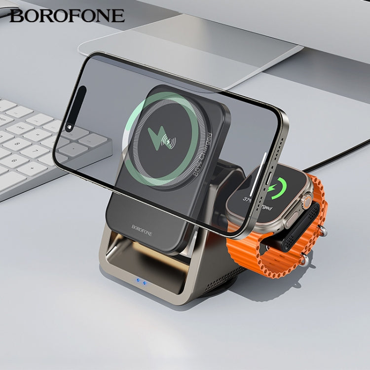 BOROFONE BQ30 Wide 3-in-1 Magnetic Wireless Fast Charger