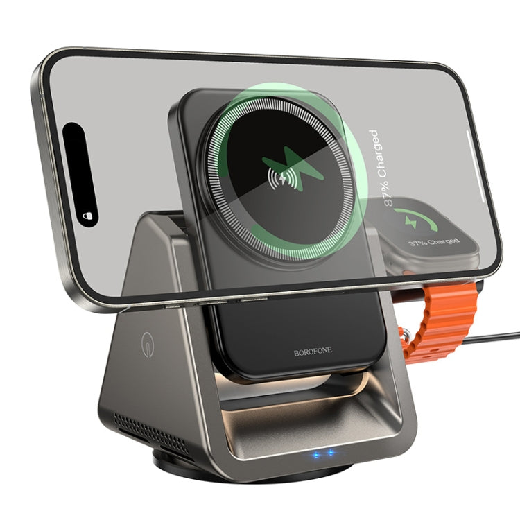 BOROFONE BQ30 Wide 3-in-1 Magnetic Wireless Fast Charger