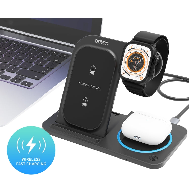 Onten CW11 3 in 1 Folding Wireless Charging