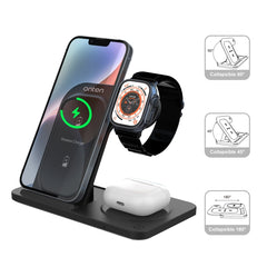 Onten CW11 3 in 1 Folding Wireless Charging