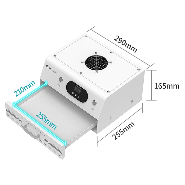 Uyue UV-3 7 inch Phone Timing Intelligent Curing Lamp Mechanic