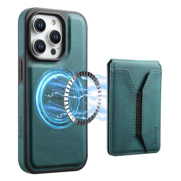 Denior D17 Skin Feel MagSafe Detachable Card Slot Phone Case, For iPhone 16 Pro Max, For iPhone 16 Pro, For iPhone 16 Plus, For iPhone 16, For iPhone 15 Pro Max, For iPhone 15 Pro, For iPhone 15 Plus / 14 Plus, For iPhone 15