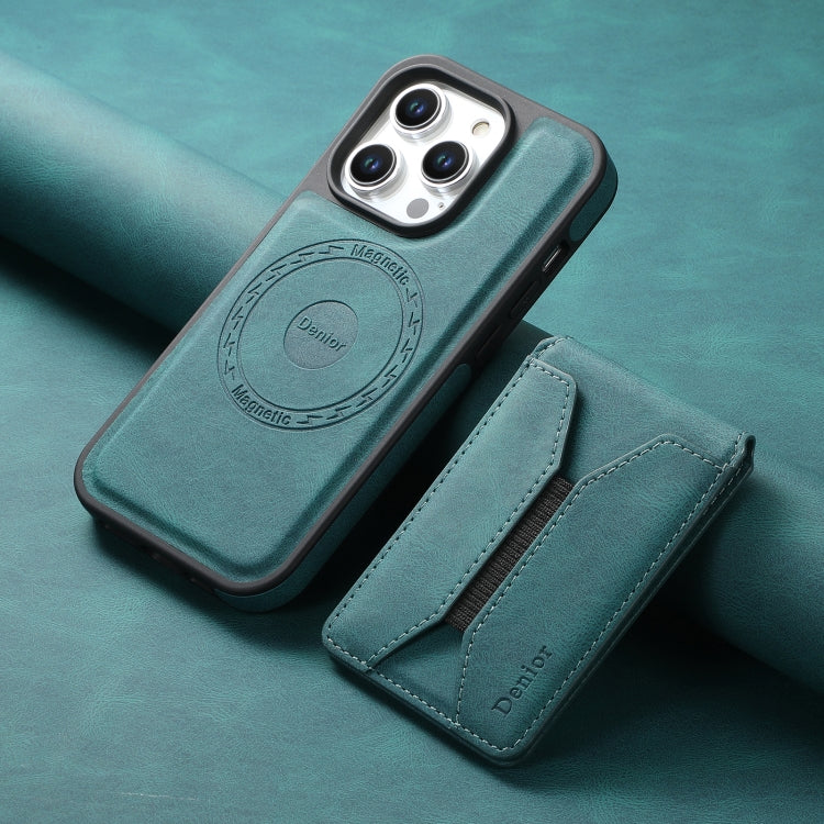 Denior D17 Skin Feel MagSafe Detachable Card Slot Phone Case, For iPhone 16 Pro Max, For iPhone 16 Pro, For iPhone 16 Plus, For iPhone 16, For iPhone 15 Pro Max, For iPhone 15 Pro, For iPhone 15 Plus / 14 Plus, For iPhone 15