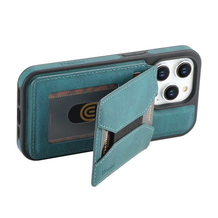 Denior D17 Skin Feel MagSafe Detachable Card Slot Phone Case, For iPhone 16 Pro Max, For iPhone 16 Pro, For iPhone 16 Plus, For iPhone 16, For iPhone 15 Pro Max, For iPhone 15 Pro, For iPhone 15 Plus / 14 Plus, For iPhone 15