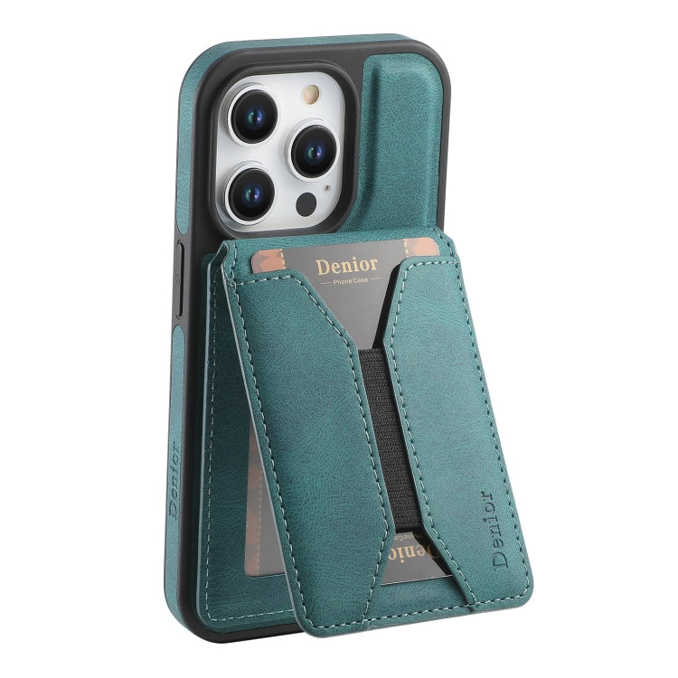 Denior D17 Skin Feel MagSafe Detachable Card Slot Phone Case, For iPhone 16 Pro Max, For iPhone 16 Pro, For iPhone 16 Plus, For iPhone 16, For iPhone 15 Pro Max, For iPhone 15 Pro, For iPhone 15 Plus / 14 Plus, For iPhone 15