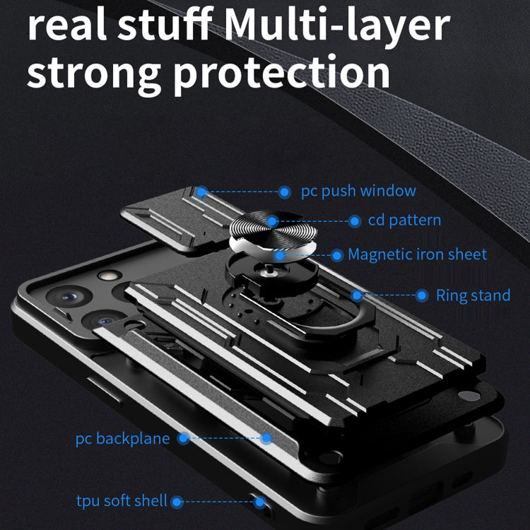 Sliding Camshield TPU+PC Phone Case with Card Slot, Series 1