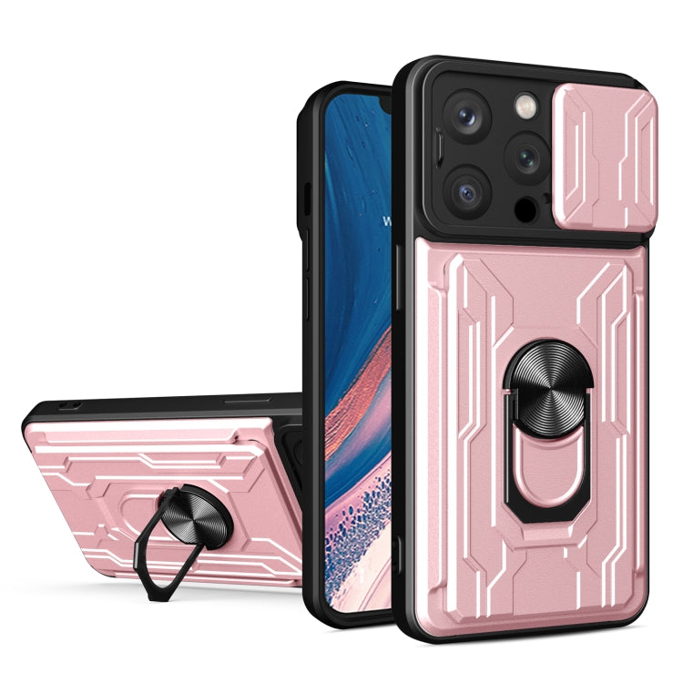 Sliding Camshield TPU+PC Phone Case with Card Slot, Series 1