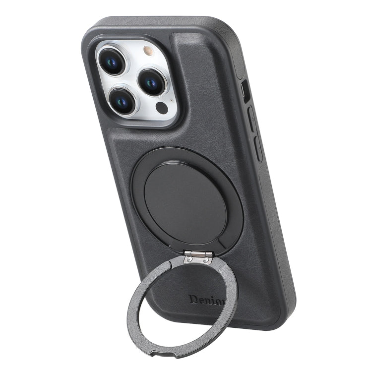 Denior A14 Skin Feel Rotating Holder MagSafe Phone Case, For iPhone 14 / 13, For iPhone 14 Pro, For iPhone 14 Pro Max, For iPhone 13 Pro Max, For iPhone 13 Pro, For iPhone 12 / 12 Pro, For iPhone 12 Pro Max