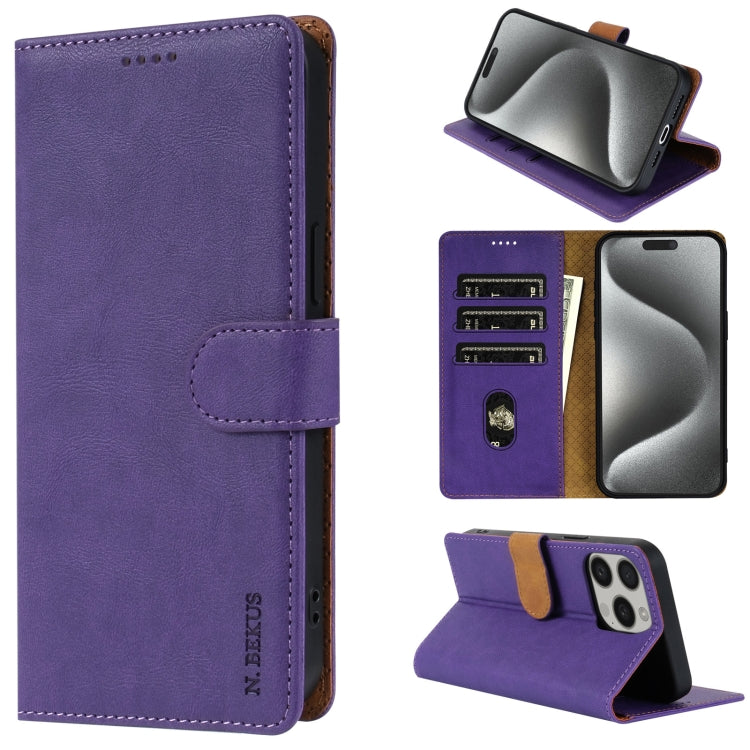 N.BEKUS CSJ-P1 Solid Color Leather Phone Case, Series 1