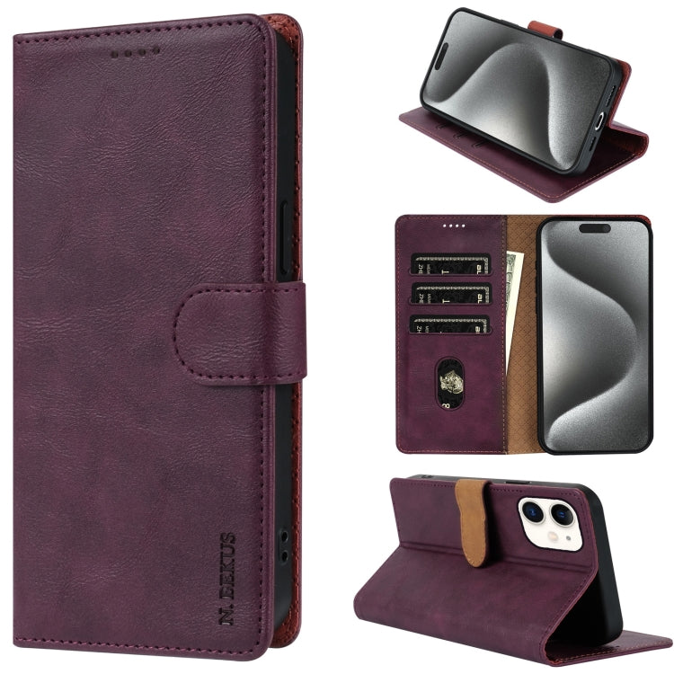 N.BEKUS CSJ-P1 Solid Color Leather Phone Case, Series 1