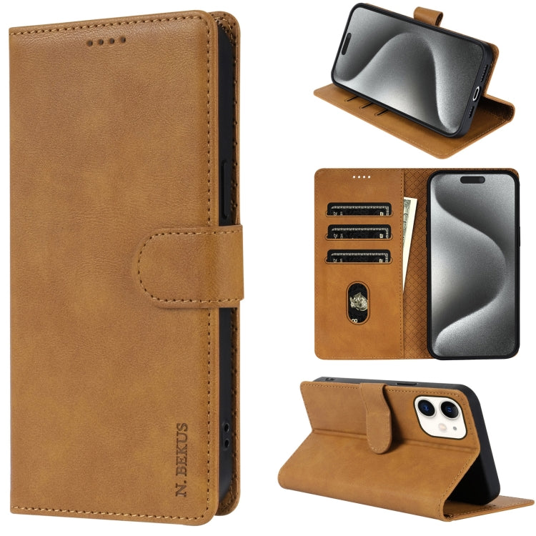 N.BEKUS CSJ-P1 Solid Color Leather Phone Case, Series 1