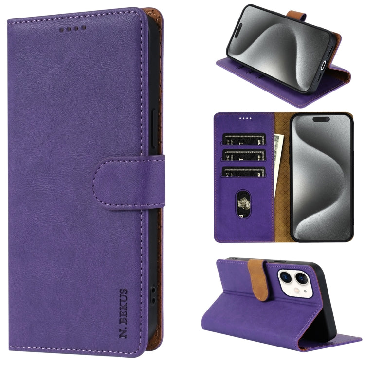 N.BEKUS CSJ-P1 Solid Color Leather Phone Case, Series 1