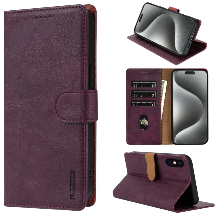 N.BEKUS CSJ-P1 Solid Color Leather Phone Case, Series 1