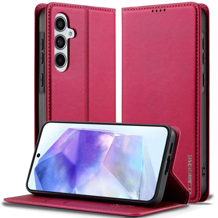 LC.IMEEKE L1 Series Frosted Fine Texture PU Phone Case, For Samsung Galaxy S25 Edge 5G, For Samsung Galaxy S25 5G, For Samsung Galaxy S25+ 5G, For Samsung Galaxy S25 Ultra 5G