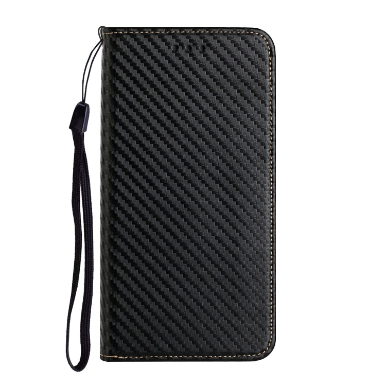 Carbon Fiber Texture Magnetic Flip Leather Phone Case