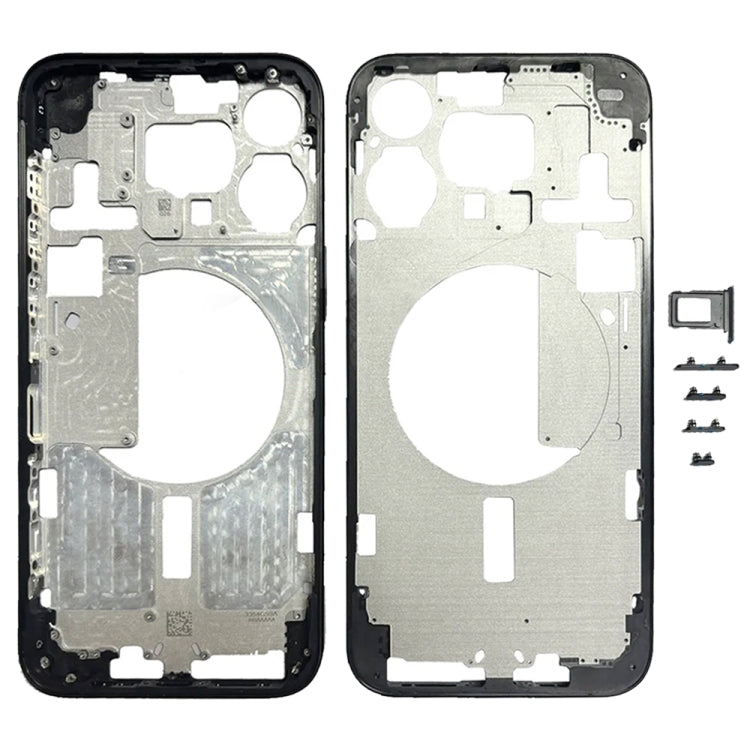 For iPhone 15 Pro Max Middle Frame Bezel Plate with Side Keys + Card Tray