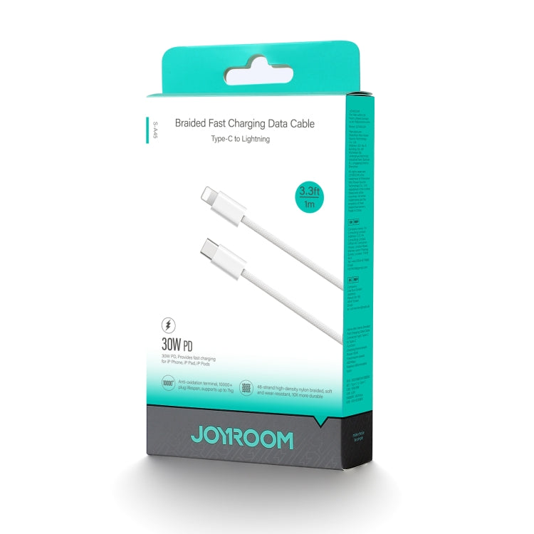 JOYROOM S-A45 30W USB-C / Type-C to 8 Pin Fast Charge Data Cable, Length: 1m