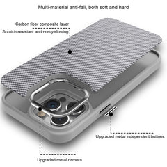 Carbon Fiber Texture MagSafe Magnetic Shockproof Phone Case, Series 1