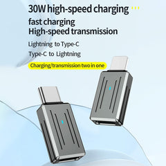 Zinc Alloy PD Adapter, Support Fast Charging / Data Transmission