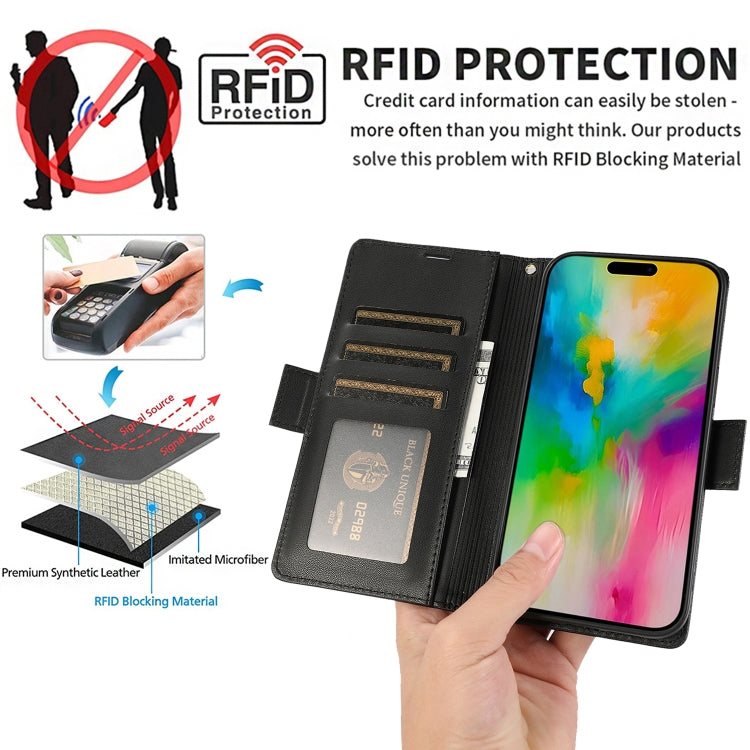 Side Buckle RFID Anti-theft Leather Phone Case, Series 1