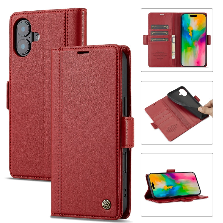 LC.IMEEKE Skin-friendly Card Slots Leather Phone Case