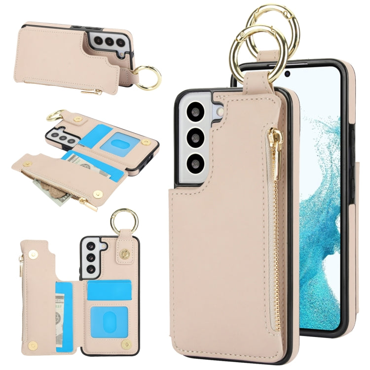 RFlD Anti-theft Double Buckle Ring Zipper Card Phone Case, Series 1