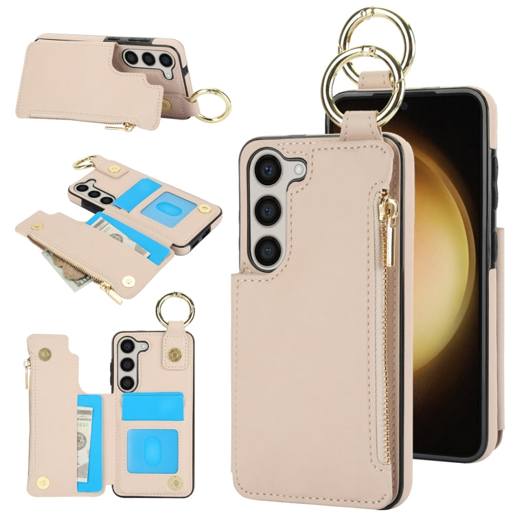 RFlD Anti-theft Double Buckle Ring Zipper Card Phone Case, Series 1