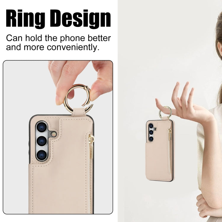 RFlD Anti-theft Double Buckle Ring Zipper Card Phone Case, Series 1