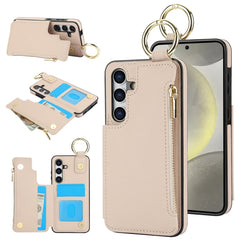 RFlD Anti-theft Double Buckle Ring Zipper Card Phone Case, Series 1