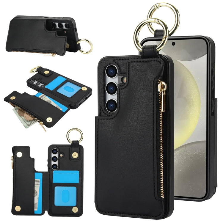 RFlD Anti-theft Double Buckle Ring Zipper Card Phone Case, Series 1